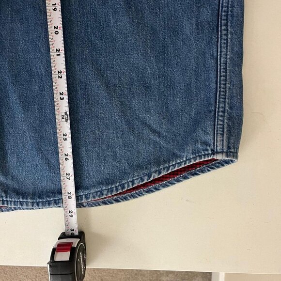 vintage 90s denim cottagecore granola jean chunky shirt jacket - Picture 7 of 8